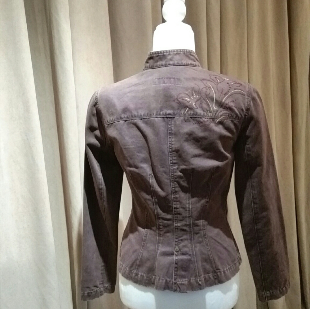 Calvin Klein Denim Blazer - Picture 3 of 11